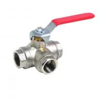 Трехходовой шаровой кран Tecofi BS1167 ВН/ВН с T-проходом