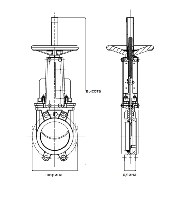 Шиберная задвижка VG6400 со штурвалом, Tecofi В Омске
