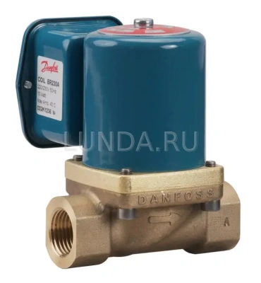 Клапан соленоидный EV225B с сервоприводом, для пара, с катушкой, Danfoss В Омске