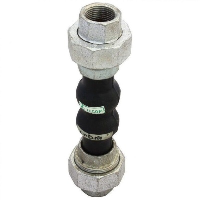 Компенсатор резиновый Tecofi DI 7140N  Ду15-50 Ру16, муфтовый В Омске